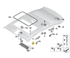 BMW 1 F20 Interjero rankena 51167464443 7464443 originali