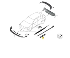 Bmw 1 F40 3 G20 G21 8 G14 G15 X5 G05 Stikerų Rinkinys Originalus 51142461811