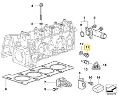 BMW 114 CMSP E12 E21 E23 E23 E24 E26 E28 E3 E8 E9 varžtas kištukas originalus 07119909704