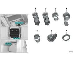 BMW 12V Lango Suteikimo Ringas 61349438260 Originalus