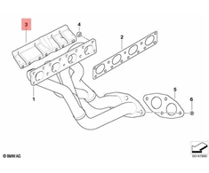 BMW 1,3,5 serijos, X1, X3, Z4, Karštas atsparus plokšt. Originalus 18407547849