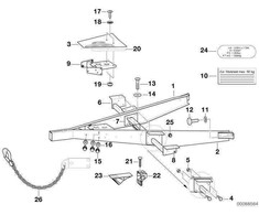 BMW 1502-2002tii E21 E30 E36 E46 E90 E92 E93 G20 G21 5' E12 E28 E34 E39 E60 E61 F10 F11 G30 G31 Originalus 07119903039