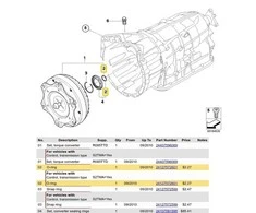 BMW (2007-2013 m.) O-Ring - įėjimo sukimo momento keitiklis "AutoTrans" GA6L45R GENUINE