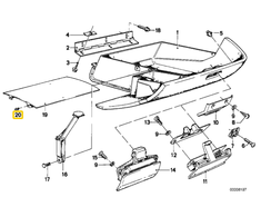 BMW 3 E21 3 E36 Išplėstinis Rivetas Originalus 64221356171