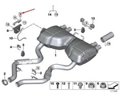 Bmw 3 E36 E46 E90 E92 E93 5 E39 Z4 E85 E86 Priedinis Guminis Stiprintuvas Originalus 18207839657