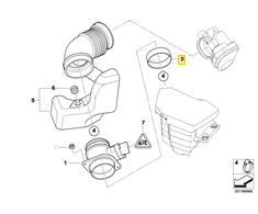 Bmw 3 E46 7 E38 Gedalinės Žiedo Originalus 13712249212