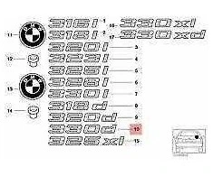 Bmw 3 E46 Galinio Emblema Lipdukas Originalus 51148255240