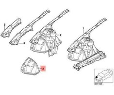 Bmw 3 E46 Priekinis Ratai Teilabschnitt Radhaus Originalus 41148238047