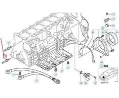 BMW 3 E46 variklio bloko tvirtinimo guolio varžtas 11311703718 NAUJAS ORIGINALUS