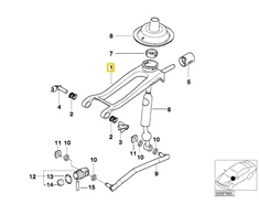 BMW 3 E46 Variklio Pavarų Šarvuotoji Ranka Originalus 25117534937
