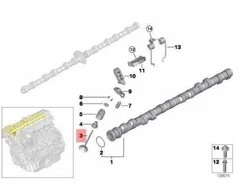 Bmw 3 E90 E91 E92 E93 5 E60 E61 F10 F11 X3 E83 Z4 E85 E89 Įtraukimo Vožtuvas Originalus 11347539919