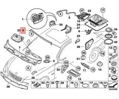 BMW 3 E90 E91 E92 E93 Kryžminio Nario Uztvaras Originalus 51717163654