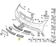 BMW 3 E90 E91 Kairysis Uždarytas Grotas Originalus 51117154553