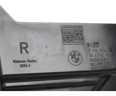 BMW 3 E90 Pošalimo plokštės prailginimas dešinėje 51717116912 NAUJAS ORIGINALUS