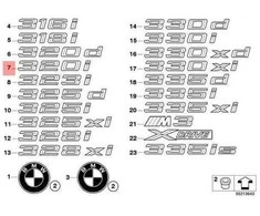 Bmw 3 E92 E93 Galinio Emblema Originalus 51147166209