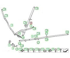 BMW 3 E93 Priekinis Pusbėgis Dešinys V-Šarnyras Originalus 51617046336