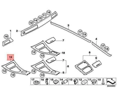 Bmw 3 E93 Vidurinis Konsolės Dėklas Originalus 51169170929