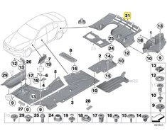 BMW 3 F30 LCI Dangos Originalus 51717363203