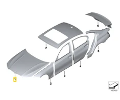 BMW 3 G20 G21 Aliumininis Variklio Gamykla Originalus 41008494446