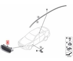 BMW 3 Serija F34 Kairysis Priekinis Grilis Originalus 51137294809
