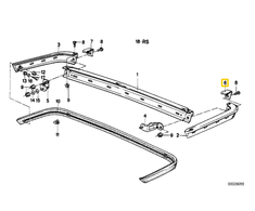 Bmw 5 E28 Kairys Primed Dangtis Originalus 51121961919