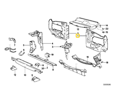 Bmw 5 E28 Vorderwand Links 1980 1987 Originalus 41131930989
