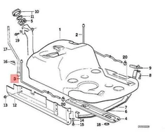 BMW 5 E34 1987 1996 Plastikinis Degalu Bako Ventiliacijos Vamzdelis Originalus 16119070648