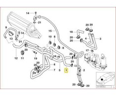 Bmw 5 E39 Schlauch Vorlauf 1995 2003 Originalus 64128380579