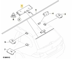 Bmw 5 E61 E61 Lci Antenos Stiprintuvo Ivariavimas Originalus 65209183563