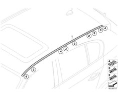 Bmw 5 E61 X3 F25 X5 E70 Originalus 51137070747