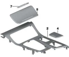 Bmw 5 F10 F11 Centro Konsolės Dėklas Originalus 51169206376