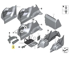 Bmw 5 F10 Kairys Bagažo Pieno Įdėklas Originalus 51477223201