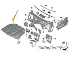 Bmw 5 F10 Variklio Gaubto Izoliacija Originalus 51488048410