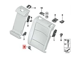 Bmw 5 F11 Isofix Dėklas Originalus 52207267097