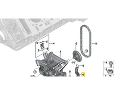 Bmw 5 G30 7 G11 X5 G05 Aliejus Inlet Originalus 11418648786