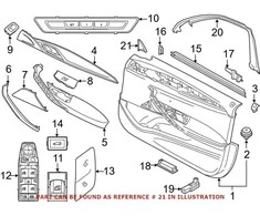 BMW 5 G30 F90 M5 G31 Vidinis Kairysis Veidrodis Pagrindo Dėklas Originalus 51337464599