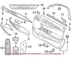 BMW 5 G30 F90 M5 G31 Vidinis Kairysis Veidrodis Pagrindo Dėklas Originalus 51337464599