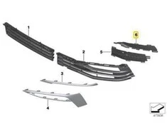 Bmw 5 G30 G31 Kairysis Puspelės Lempa Viršutinis Dėklas Originalus 51117385269