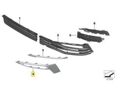 Bmw 5 G30 G31 Saugos Juostelės Dešinė Originalus 51117385284