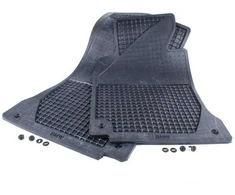BMW E39 5 serijos priekinės gumos kilimėlių komplektas (kairės pusės vairavimui), originalūs, 82559405043