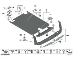 BMW 5 serijos universalas F11 bagažinės krovimo slenksčio dangtelis Nerūdijančio plieno apdailos detalė, originali 51477234408