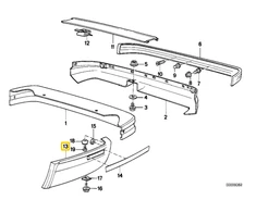 Bmw 6 E24 Dešinės Pusės Dangos Dėklas Originalus 51121971810