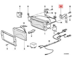 Bmw 7 E23 Halter Links Originalus 63171371387