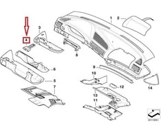 BMW 7 E38 Stovėjimo Raktas Originalus 51458150466