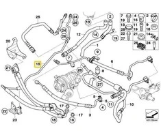 Bmw 7 E65 Išplėtimo Žarna Dynamic Drive Originalus 32416783578