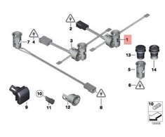 BMW 7 F01 F02 F03 F04 Z4 E89 Žvakės Lietus su LED Originalus 61349192248