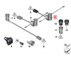 BMW 7 F01 F02 F03 F04 Z4 E89 Žvakės Lietus su LED Originalus 61349192248