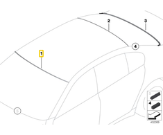 Bmw 7 F01 F02 F03 Vėjo Šiaudo Viršutinė Danga Originalus 51317184565