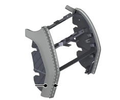Bmw 7 F01 F02 F04 Centre Console Galas Viršutinė Dėklas Originalus 51167967810