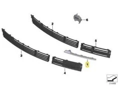 Bmw 7 F01 F02 Kairysis Moldingas Originalus 51137295355